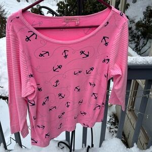 Fresh Produce Pink Anchor Top